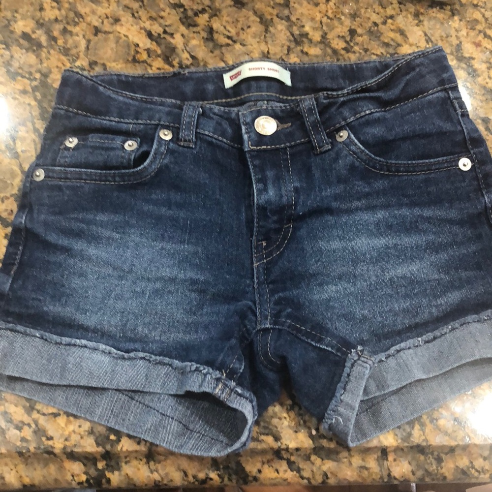 Levi’s shorty short Jean cuffed shorts, size 10